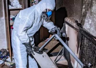 Intervention après incendie dans les Vosges